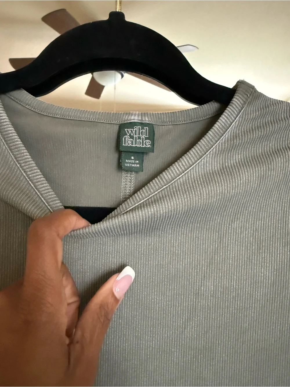 wild fable Olive Green Short Sleeve Maxi Dress - Picture 2 of 3